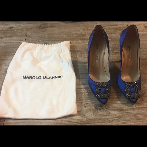 **Authentic Manolo Blahnik Blue Hangisi Sex & The City Heels!! - Picture 10 of 10